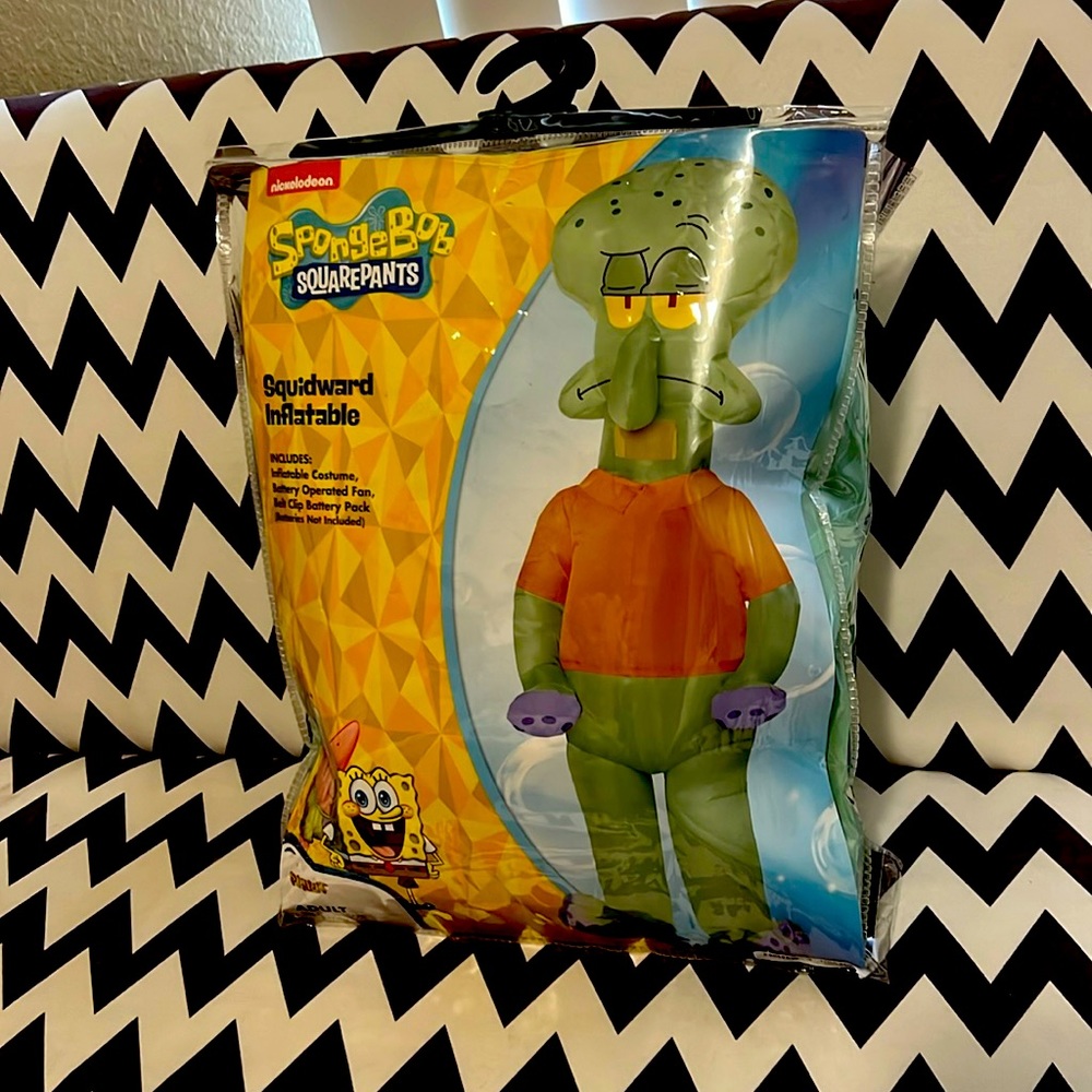 Squidward inflatable costume.